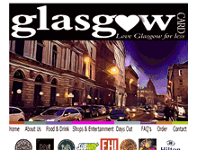 Tablet Screenshot of glasgowcard.co.uk